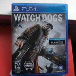 WatchDogs For Playstation 4 Ps4