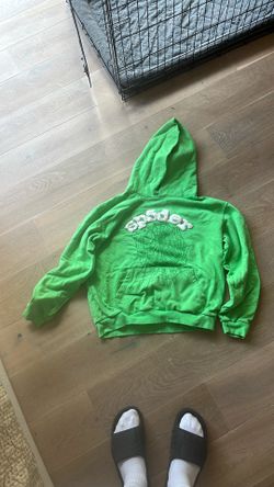 Slime Green SP5DER Hoodie
