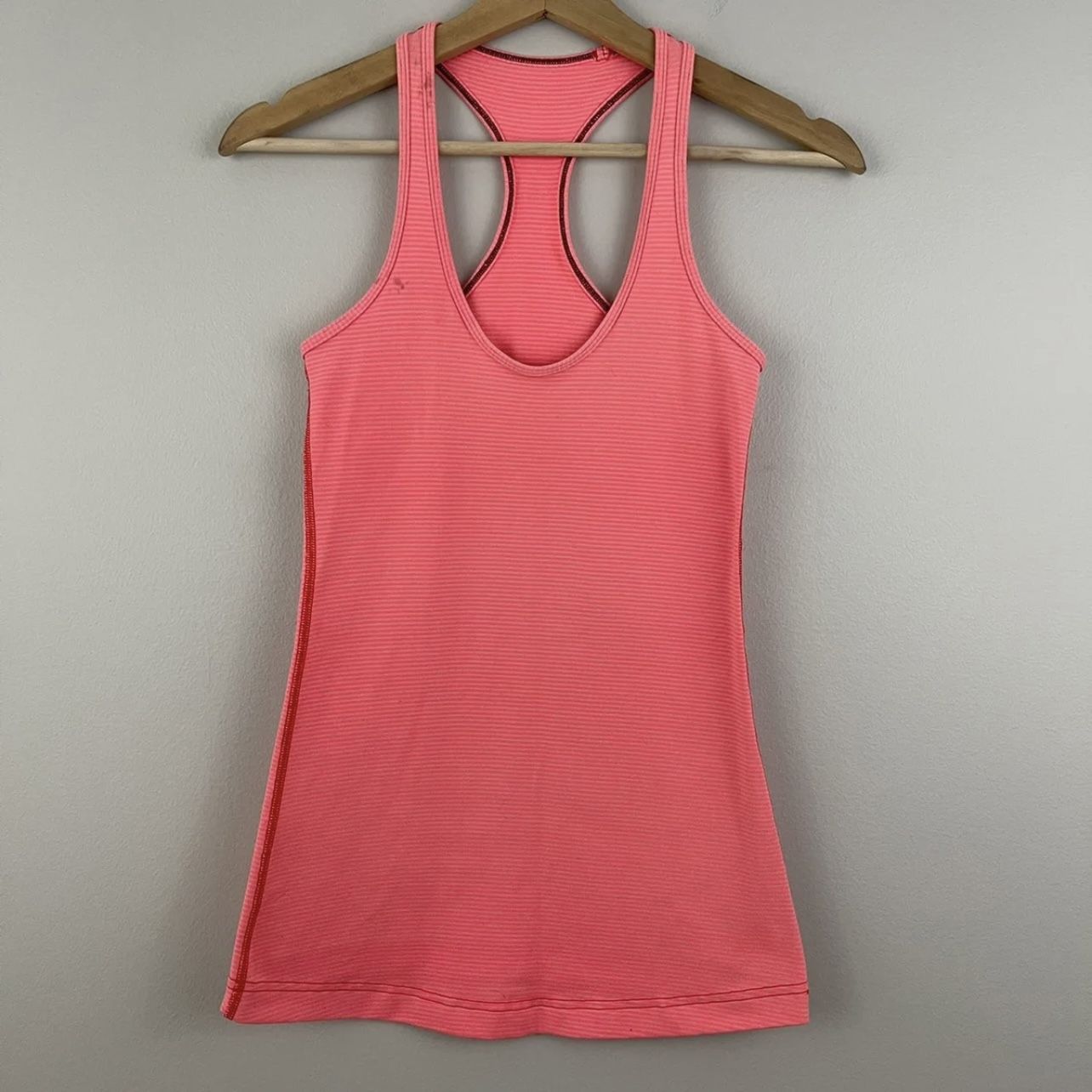 LULULEMON Pink Lemonade Striped Cool Racerback Tank Top