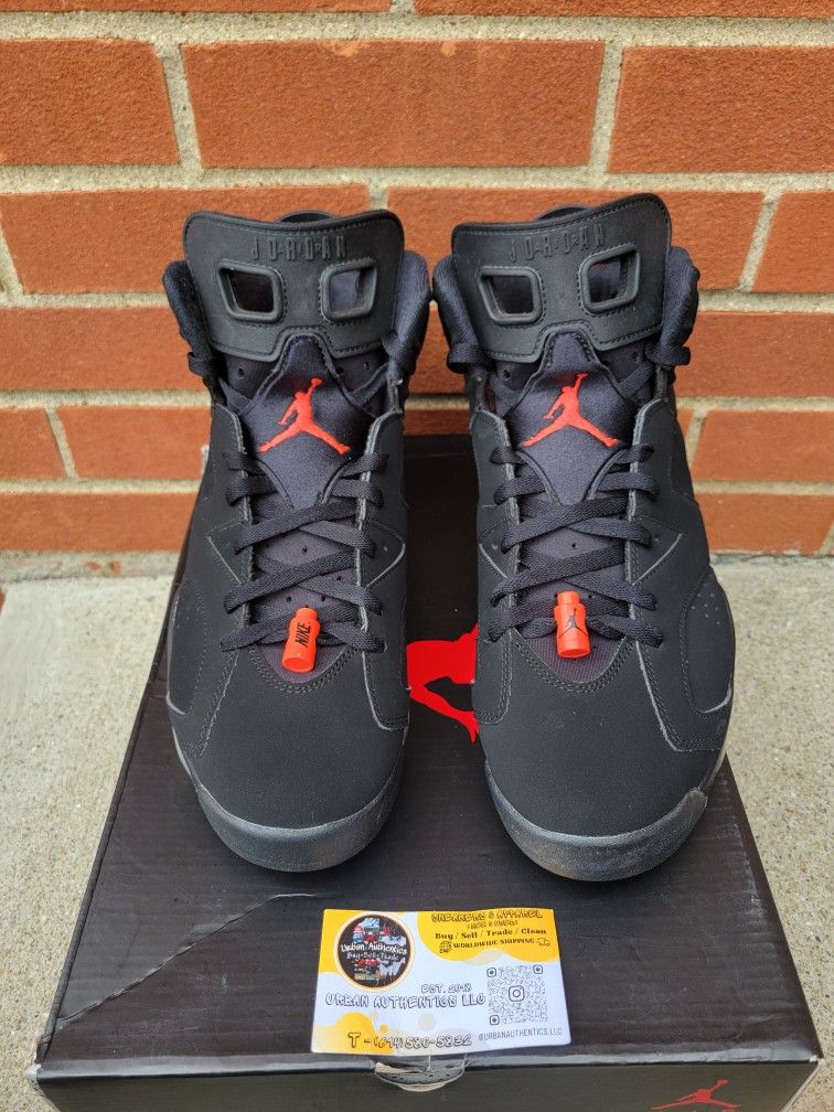 Air Jordan 6 Black Infrared 2019 384664-060 Size 12