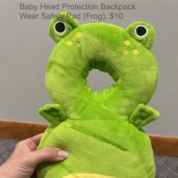 Baby Head Protection Backpack Wear Safety Pad (Frog)