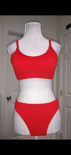 Red Textured Bikini Set LARGE