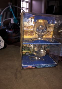 Christmas vacation moose mug shot glasses