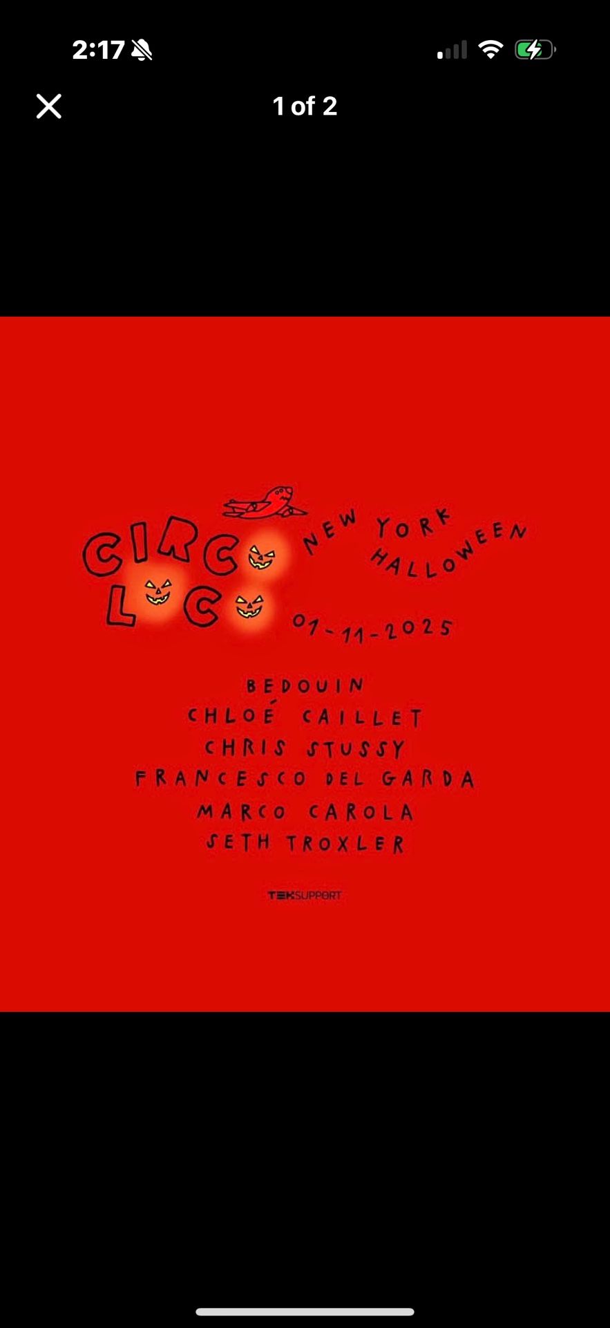 Circoloco NYC 1 GA Ticket 11/1