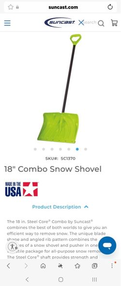 Suncast Steel Core 18” Combo Shovel