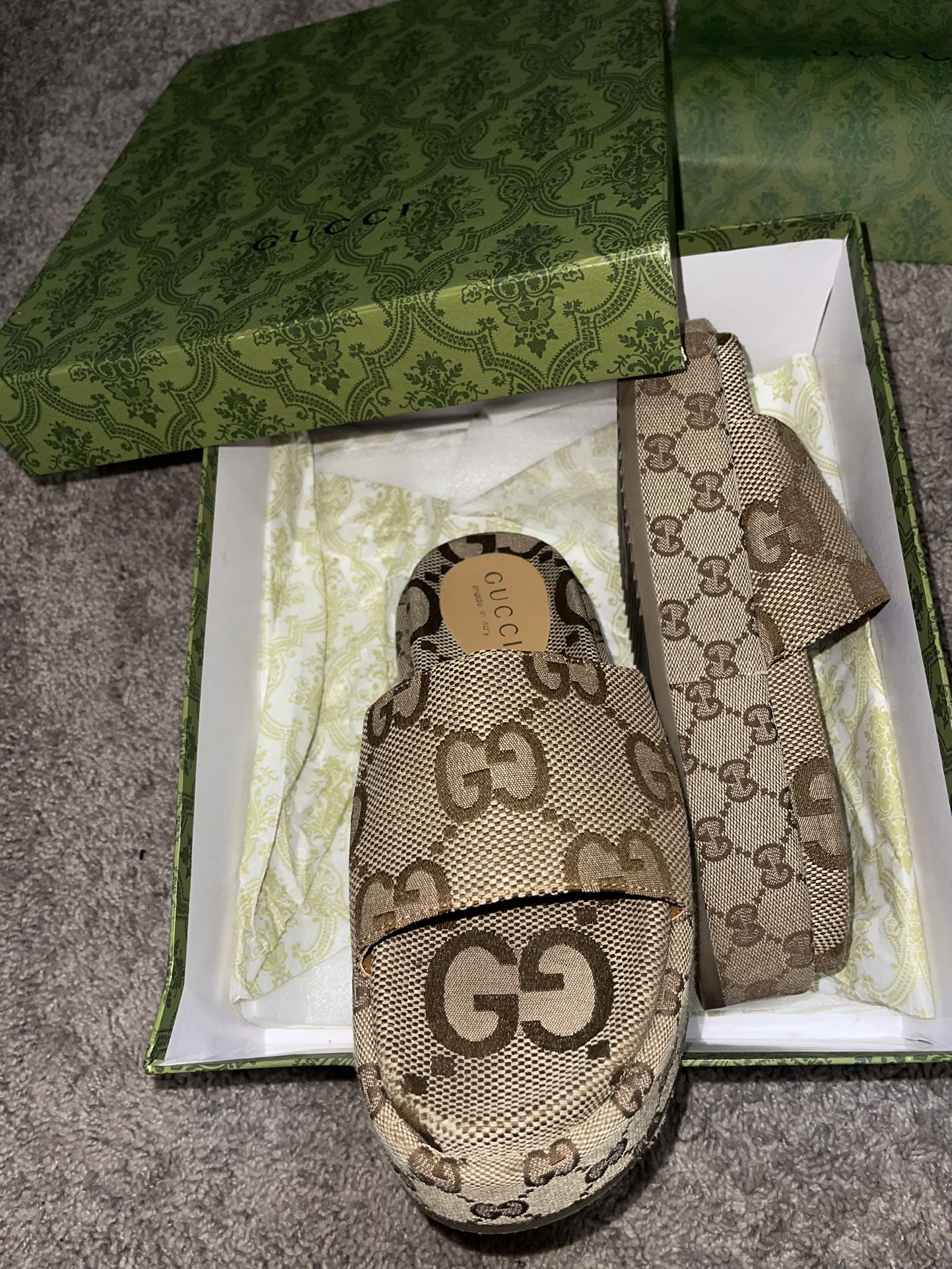 Gucci Platform Slides 