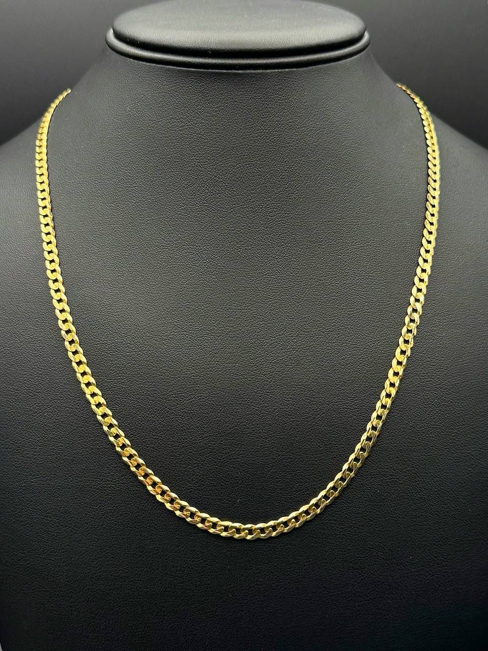 14k solid yellow gold 20.5” curb chain necklace 12 grams 4mm