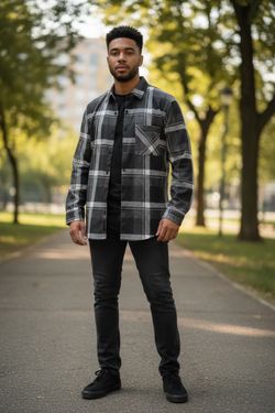 VADALINE black flannel shirt