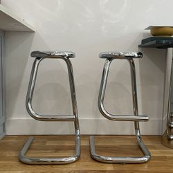 K7 vintage chrome stools