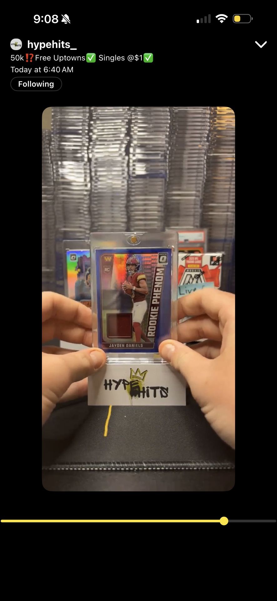 2023 Donruss Optic Jayden Daniels – Jersey Patch