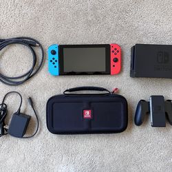 Nintendo Switch 2019 (v2) Set -Excellent Condition