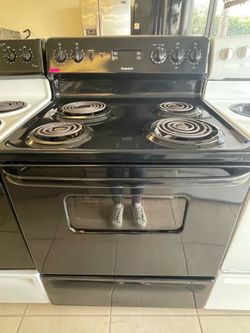 HOTPOINT COIL STOVE BLACK