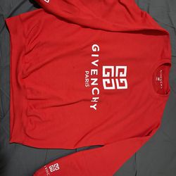 Red Givenchy Sweatshirt Large