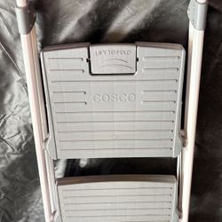 Cosco 3-Step Folding Stool with Large Steps, Gray