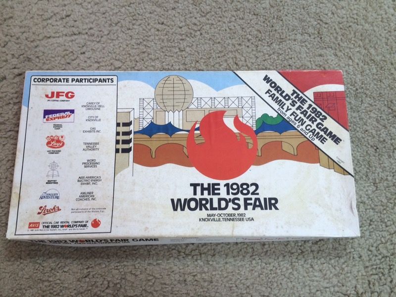 Vintage 1982 World's Fair Board Game!!!
