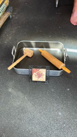 Stainless Steel Roasting Pan with Kitchen Tools