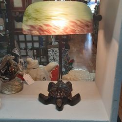 Vintage Tiffany Style Turtle Lamp- Located in Shelton