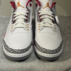 Air Jordan 3 Cardinal Red Size 11 New With Box DS