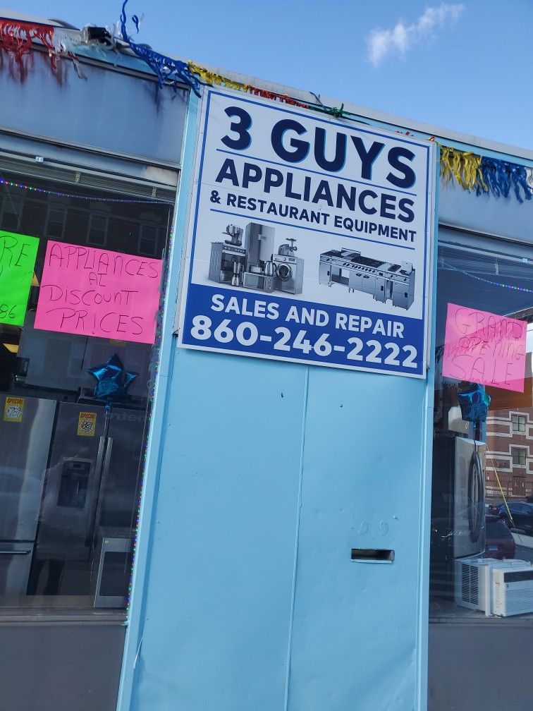 3 GUYS APPLIANCES IN HARTFORD,  LOCATED AT 742 PARK ST HARTFORD CT CALL (contact info removed) 