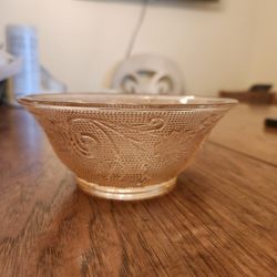Indiana Glass Peach Pink Small Bowl