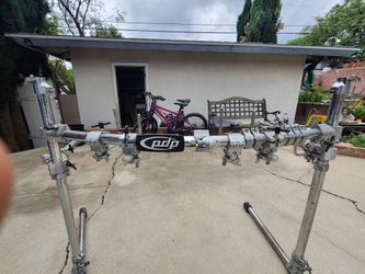 PDP Main Drum Rack 5 tom mounts, 4 cymbal mounts, 7 memory locks