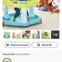 Baby ExerSaucer Activity Center Seat Rotate 360 Degree