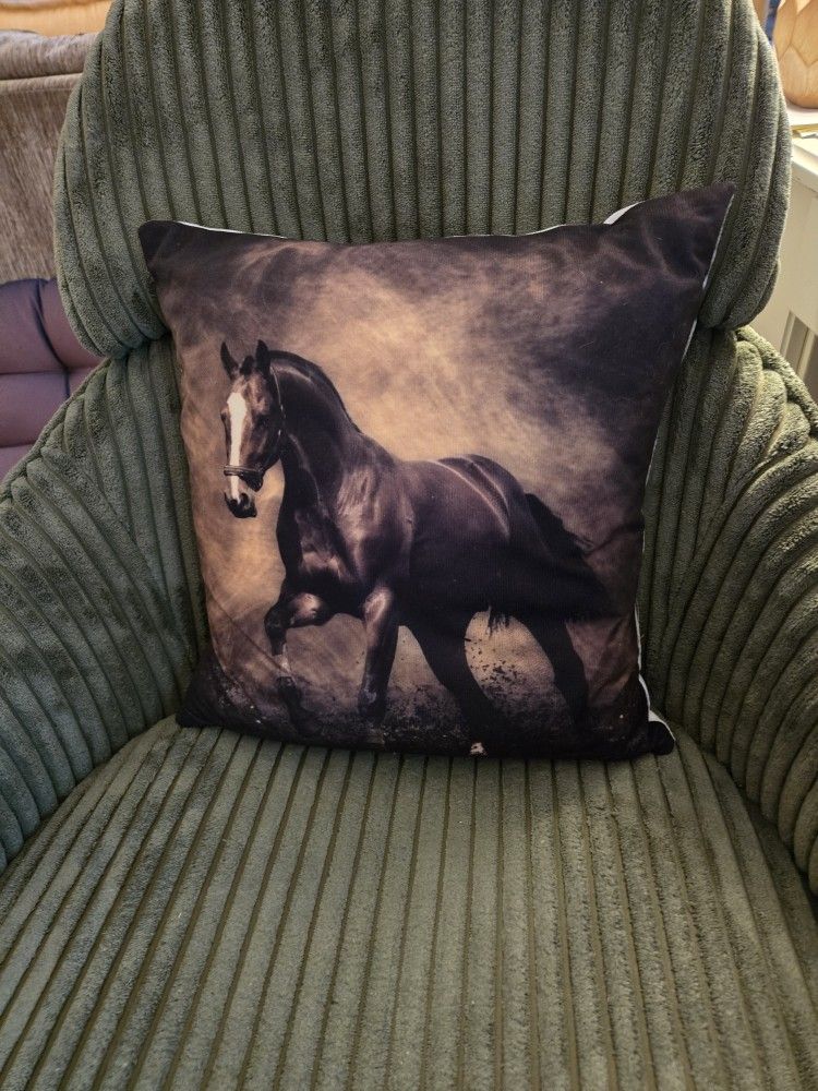 Pillow with Horse