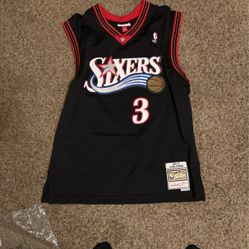 NBA 76ers Allen Iverson Jersey Size L