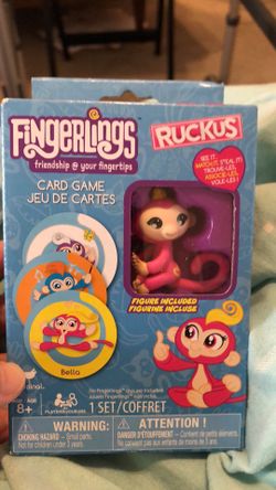 FINGERLINGS CARD GAME W FIGURE