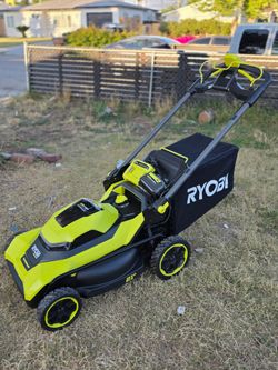 RYOBI 40V HP Brushless 21 in. Cordless Battery Walk Behind Self-Propelled Lawn Mower with (1) 6.0 Ah Batteries and Charger