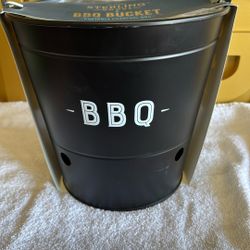 BBQ Bucket Grill Portable Charcoal Grill Tailgating And More