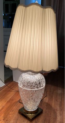 Large Vintage West Germany Crystal Lamp