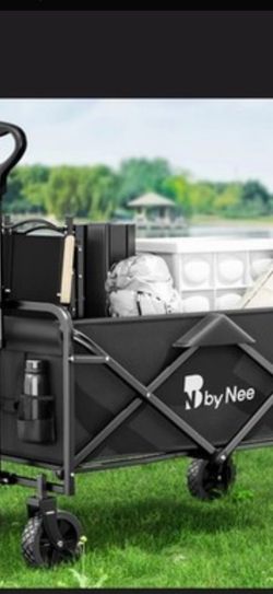 Brand New BNBYNEE Folding Utility Wagon (Black) - Still In Box