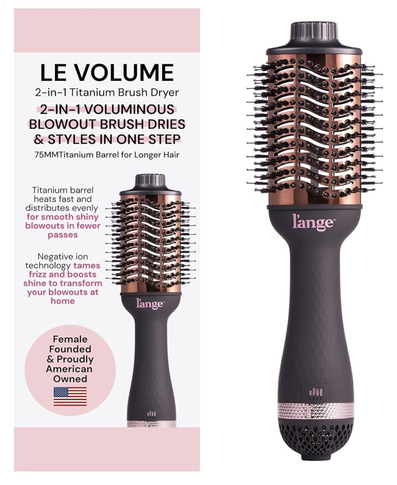 Settings, Hot air Styler Auto Curling Straightening Voluming Smoothing for Women Salon & Travel Use (ALCI Plug)