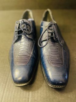 Stacy Adams Mens Dress shoes (24826) Blue 12 Medium