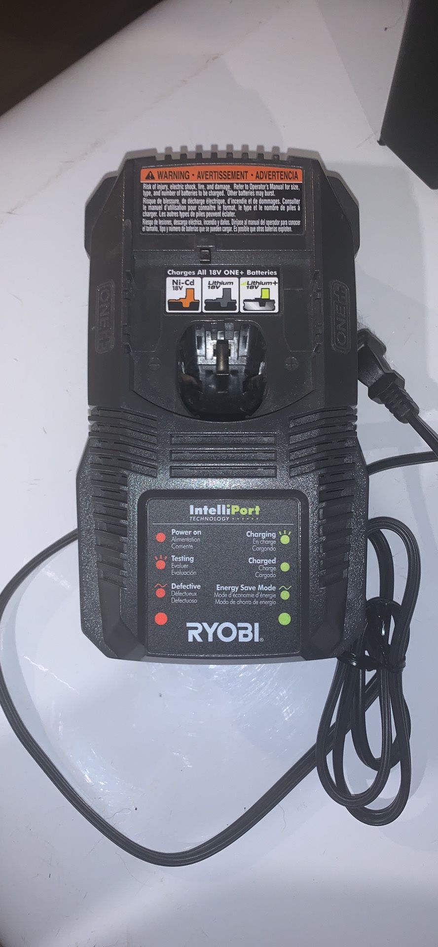 RYOBI 18V battery charger