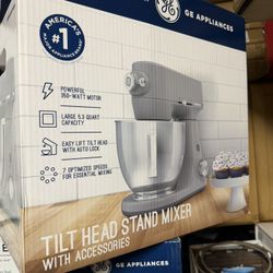GE 7 Speed Stand Mixer brand New  Granite Gray 