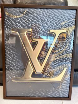 25x19 Designer Picture.  Brown With Gold.