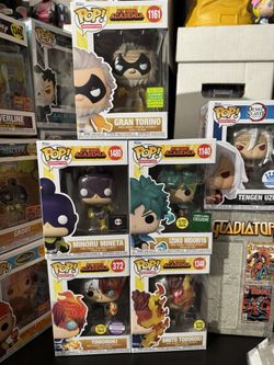 Funko Pop My Hero Academia Lot Shoto Todoroki Izuku Midoriya Gran Torino Minoru Mineta