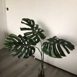 Artificial Monstera Leaf Plant