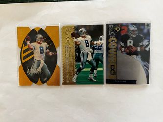 Troy Aikman 3 Cards lot Mint