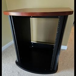 24" Side Car Music  Studio Rack With 12 RU Rack