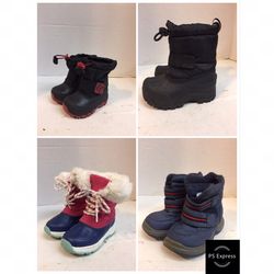 Toddler girl and boy snow boots