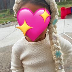 elsa inspired braid 