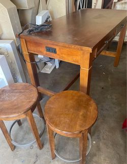 Desk And stools