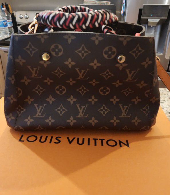 Louis Vuitton Braided Handle Montaigne Handbag Monogram Canvas BB at  1stDibs  lv braided strap, louis vuitton braided handle bag, louis vuitton  braided strap bag
