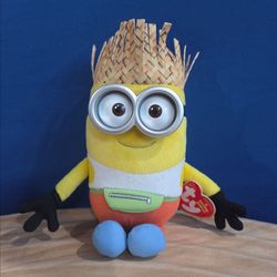 ty Beanie Babies Minions Despicable Me 3 Hawaiian DAVE 8" Plush