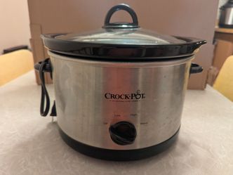 Crock-Pot Manual 4.5-Quart Slow Cooker, Silver