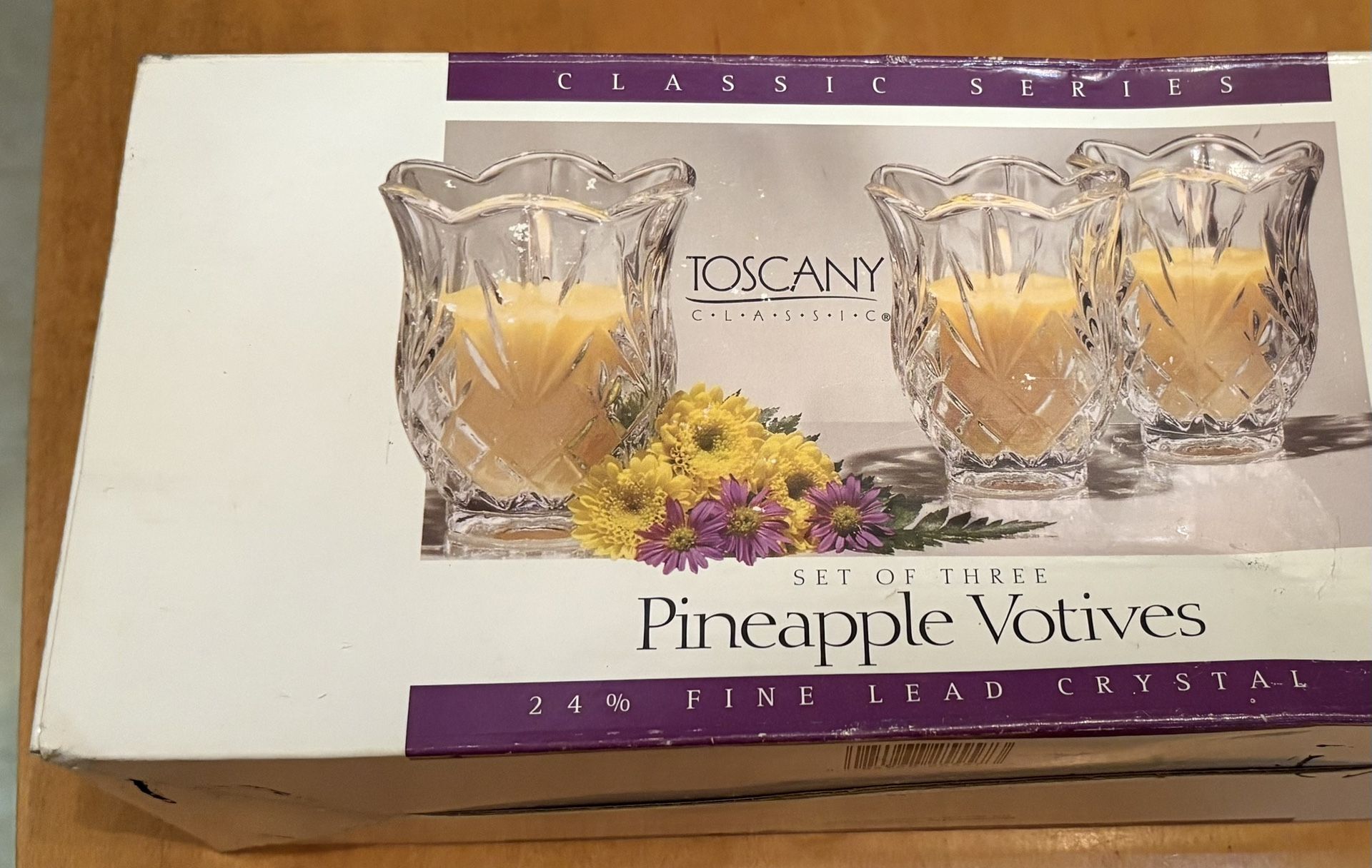 3-piece Crystal Candle Holders