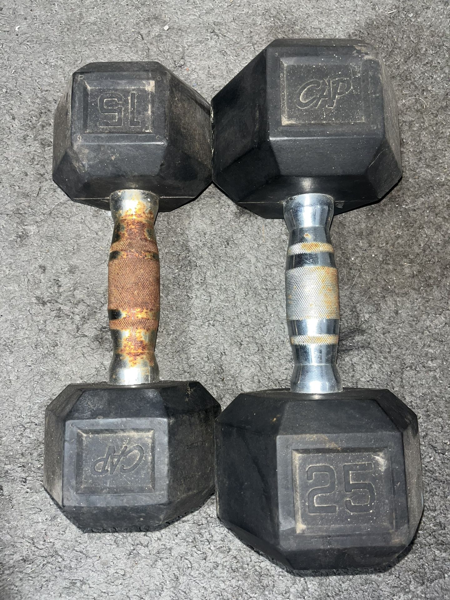Rubber Dumbbells 
